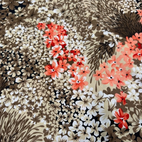 Mardi Modes New York ILGWU Vintage Floral Wide Collar Cap Sleeve Blouse USA - Picture 13 of 16